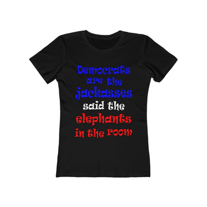 donkeys and elephants - Women's The Boyfriend Tee