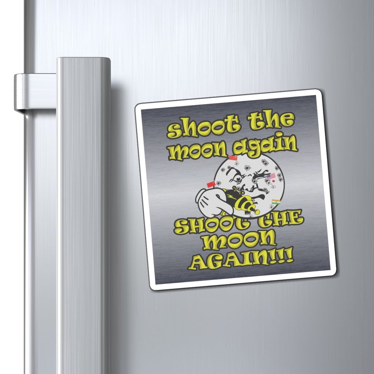shoot the moon again - Magnets - (brushed nickel)