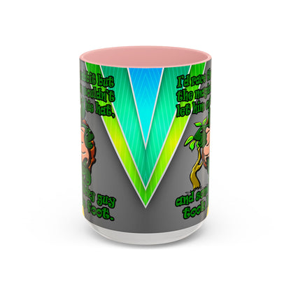 turtle race - Accent Mug (rainbow split)