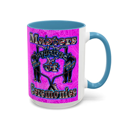 em cee squared - Accent Mug (pink swirl)