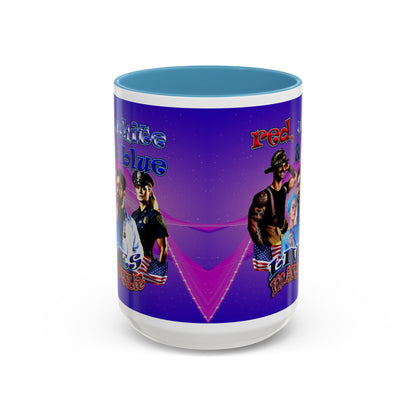 rw&b lives matter - Accent Mug (purple-pink wave)
