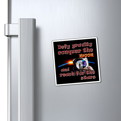 defy conquer reach - Magnets - (black)