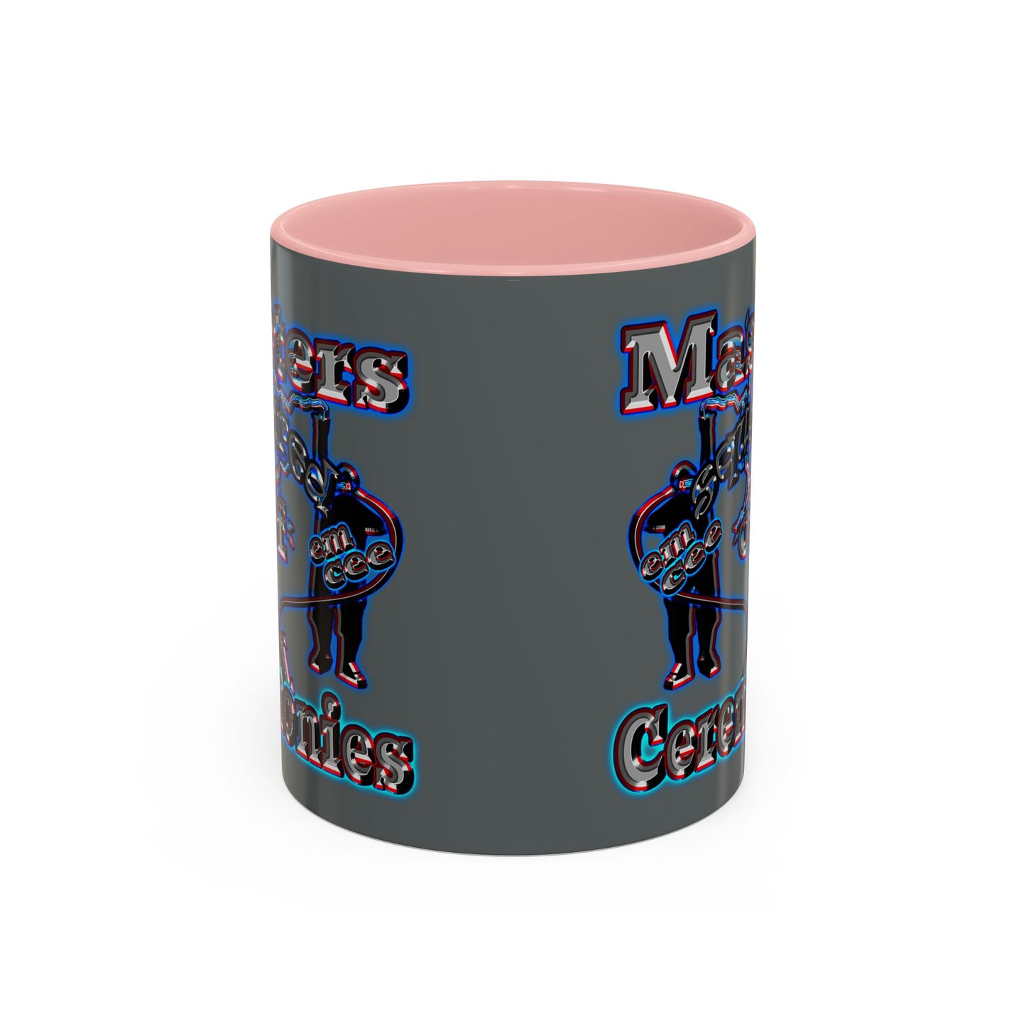 em cee squared - Accent Mug (dark grey)