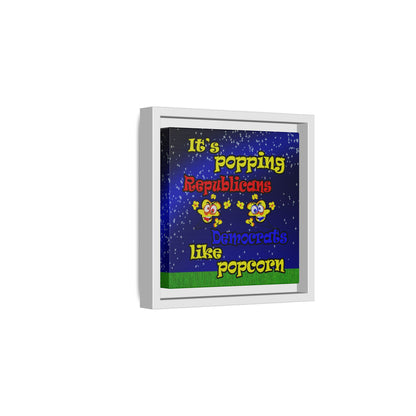 popping like popcorn - framed canvas art ('snoops' background)