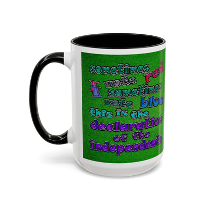 declaration of the independents - Accent Mug (green turf)