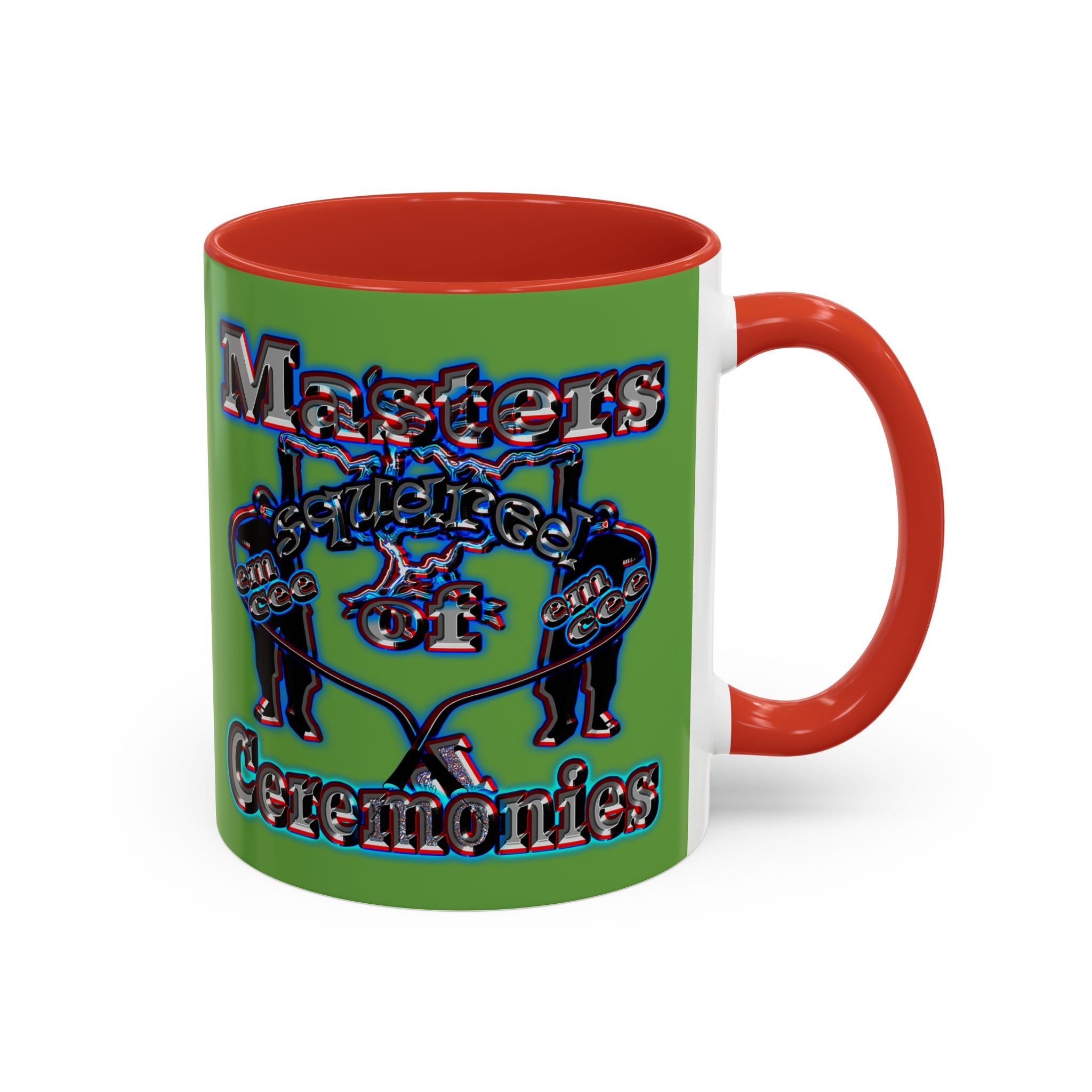 em cee squared - Accent Mug (green)