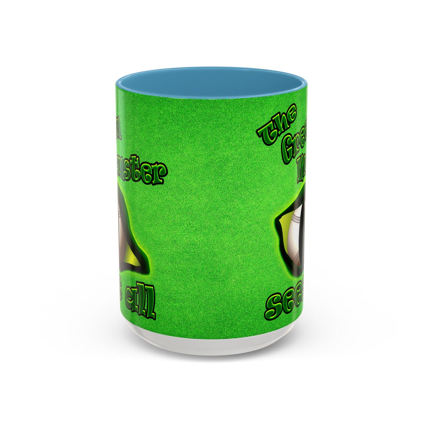 green monster - Accent Mug (green turf)