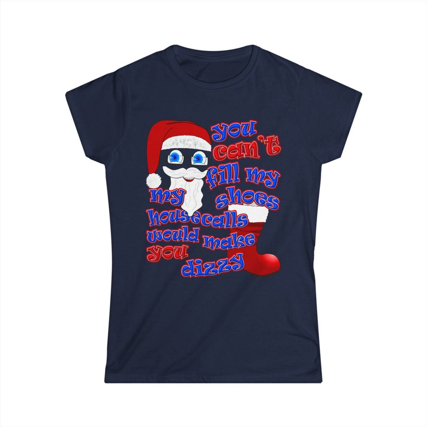 santa's shoes - Women's Softstyle Tee