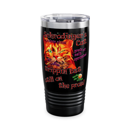 schrodinger's cat - Ringneck Tumbler, 20oz (black)
