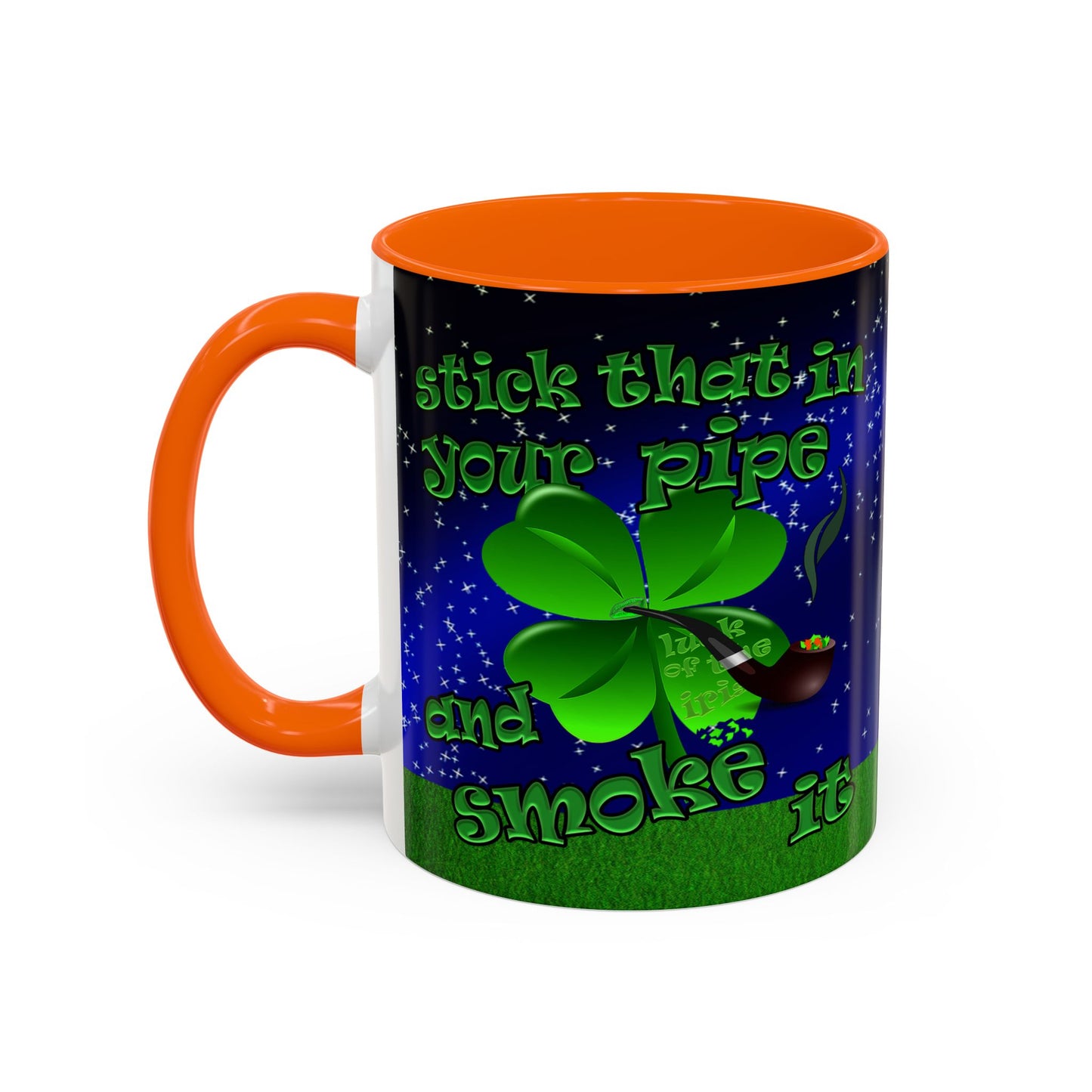 celtics logo - Accent Mug ('snoops' background)