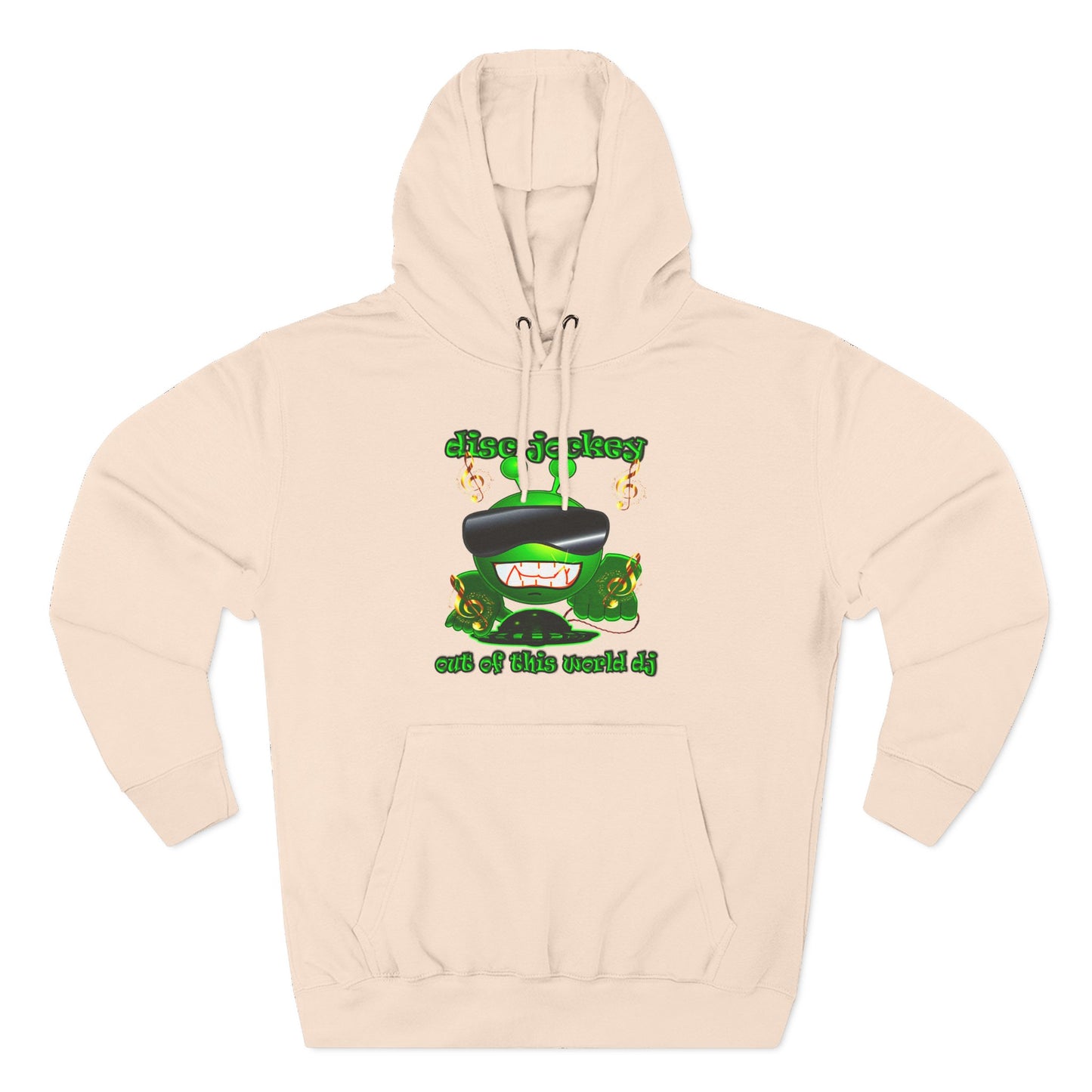 disc jockey - Three-Panel Fleece Hoodie