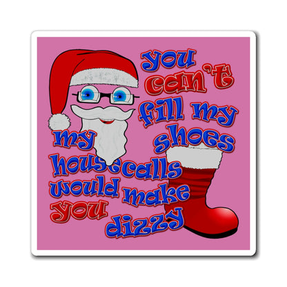 santa's shoes - Magnets - (light pink)