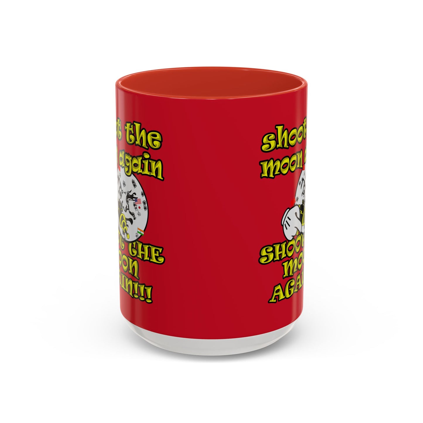 shoot the moon again - Accent Mug (dark red)