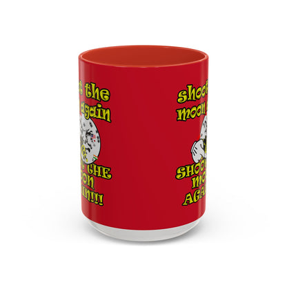 shoot the moon again - Accent Mug (dark red)