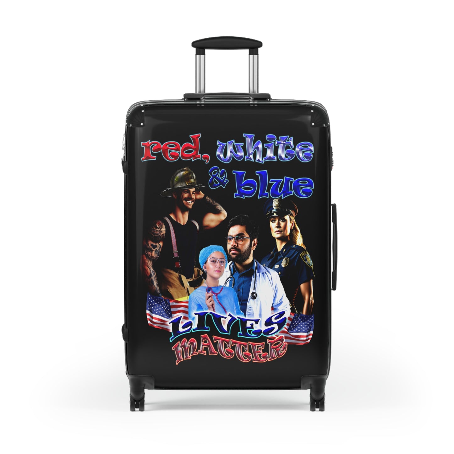 rw&b lives matter - Suitcase (black)