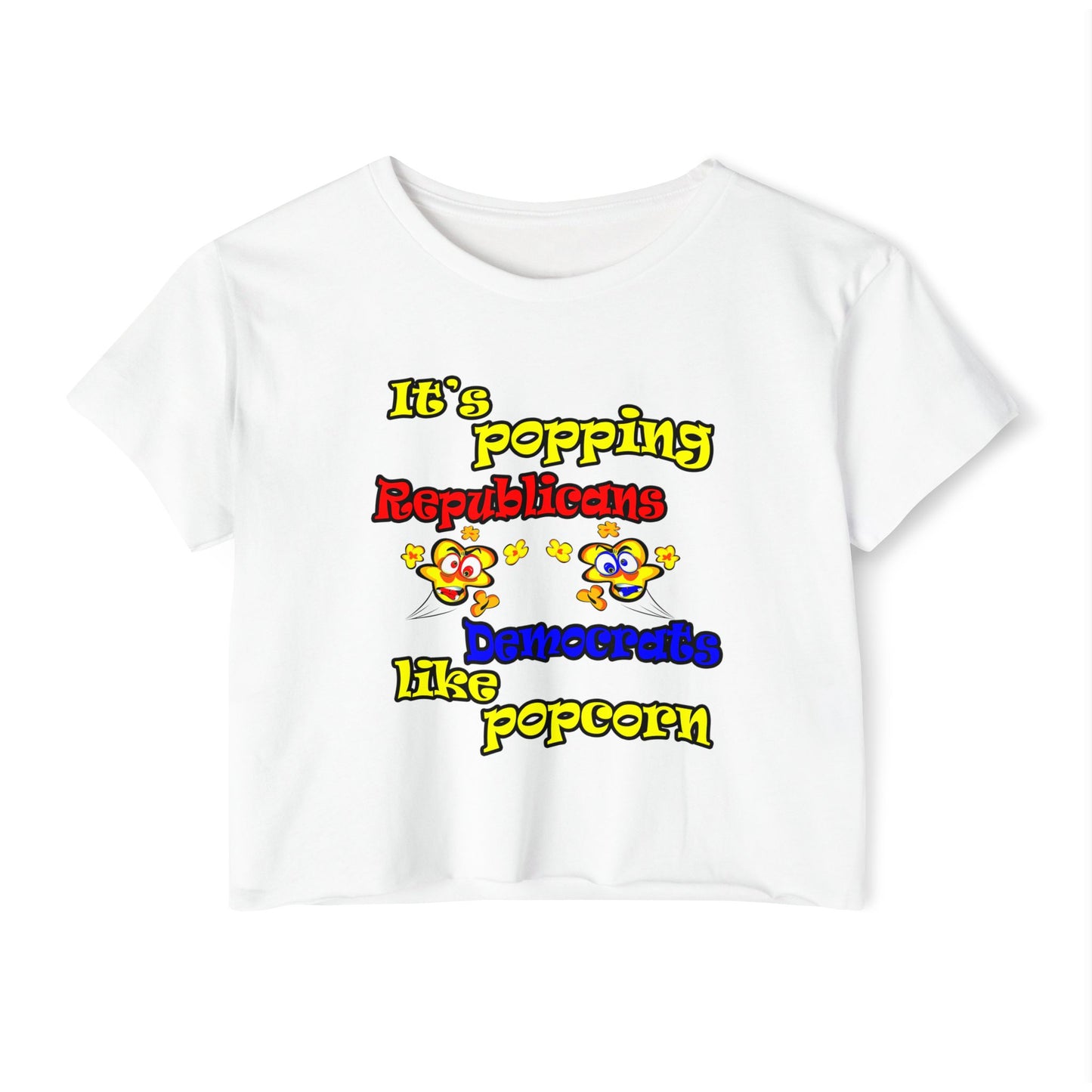 popping like popcorn - Women's Festival Crop Top