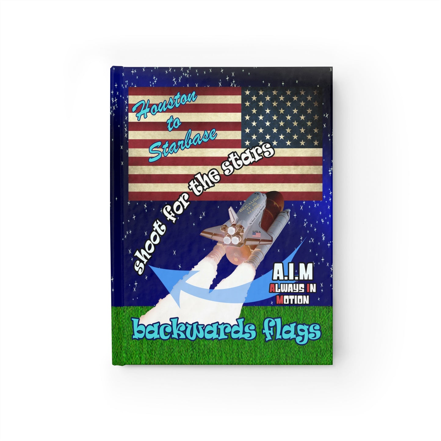 shoot for the stars - journal-lined ('snoops' background)