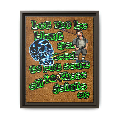 og - framed canvas art (brown papyrus)