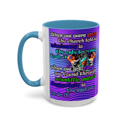 doggystyle - Accent Mug (purple wave)