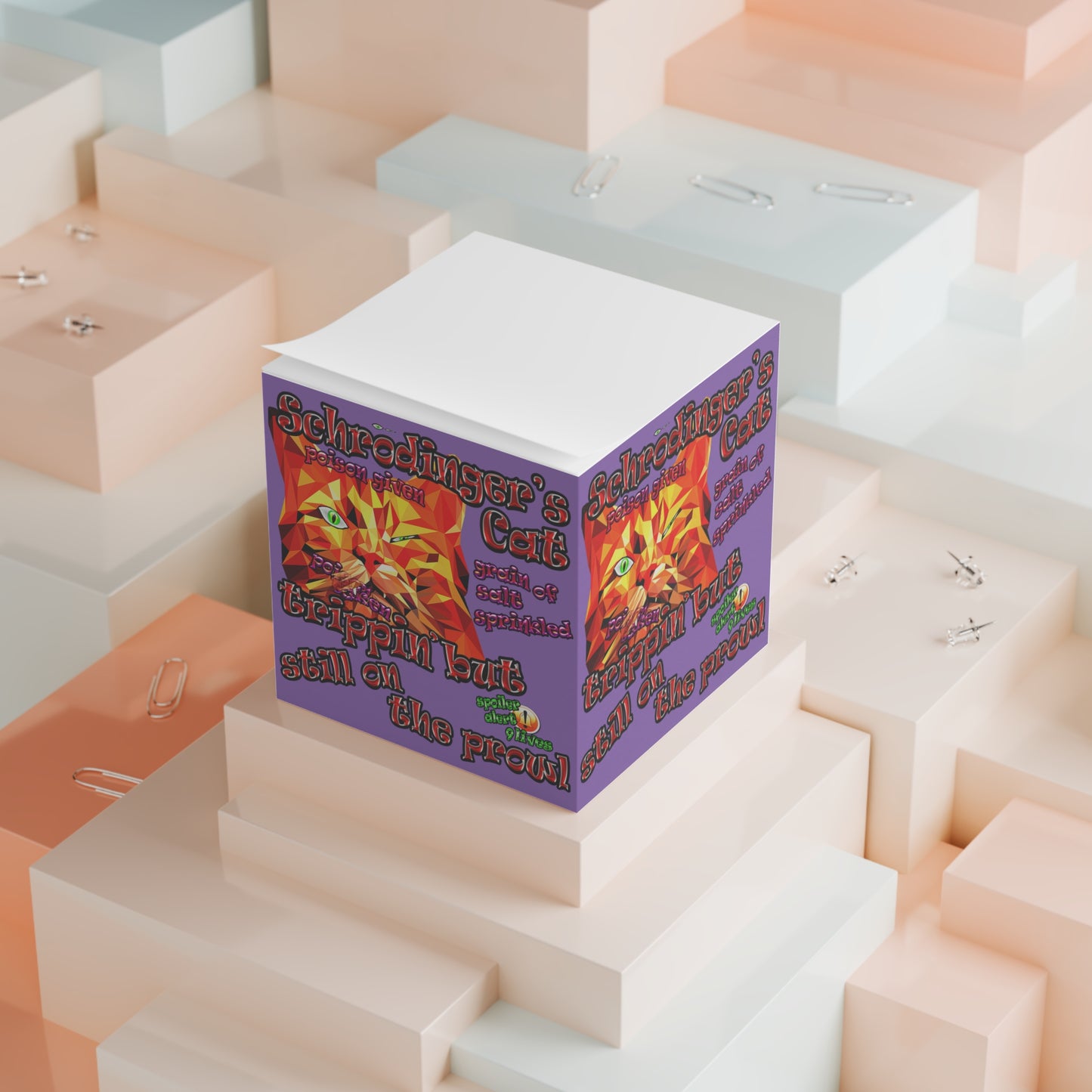 schrodinger's cat - note cube (light purple)