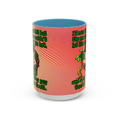 turtle race - Accent Mug (yellow-orange wave)