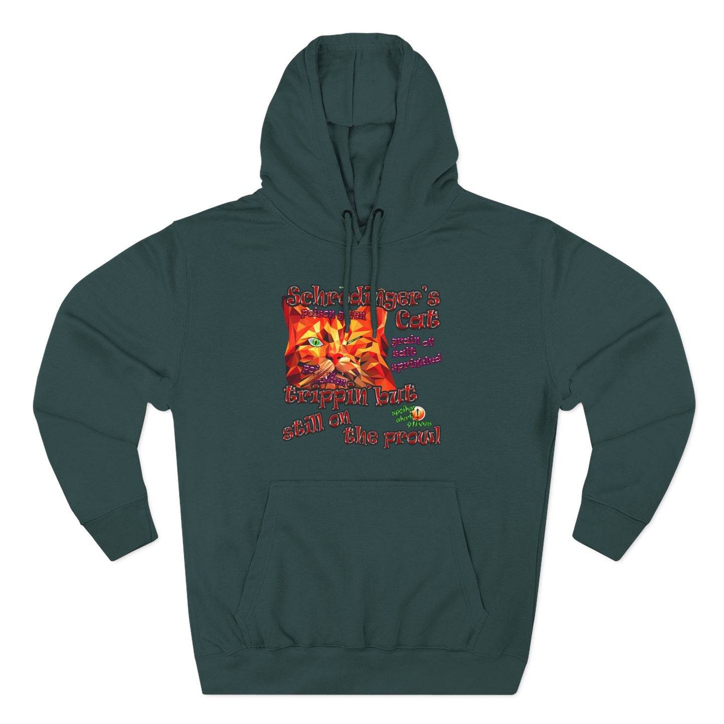 schrodinger's cat - Three-Panel Fleece Hoodie
