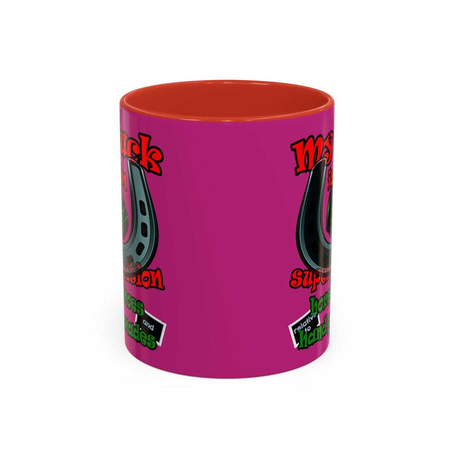 my luck - Accent Mug (pink)