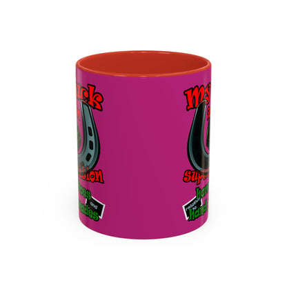 my luck - Accent Mug (pink)