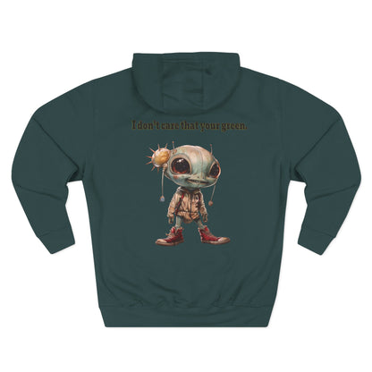 I don't care that your grey - Three-Panel Fleece Hoodie