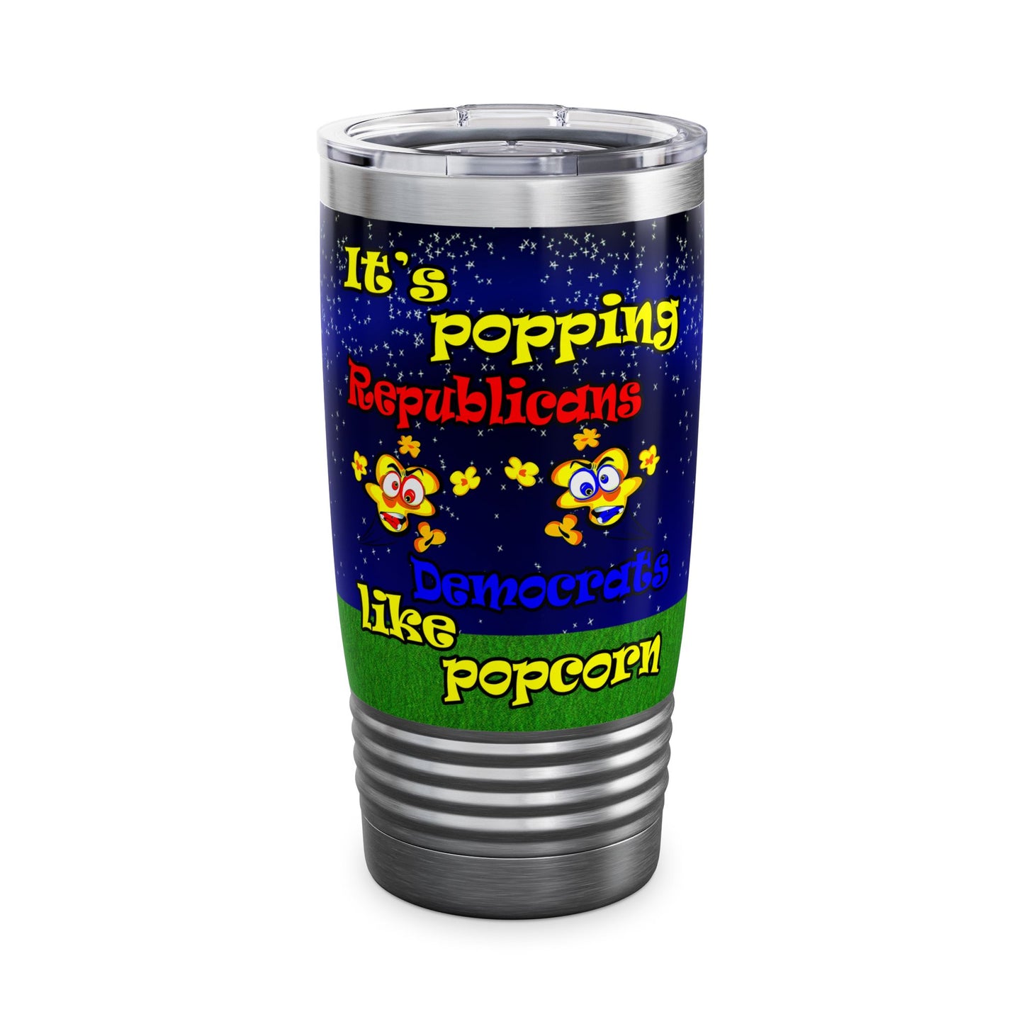 popping like popcorn - Ringneck Tumbler, 20oz ('snoops' background)