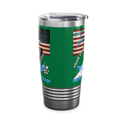 shoot for the stars - Ringneck Tumbler, 20oz (dark green)