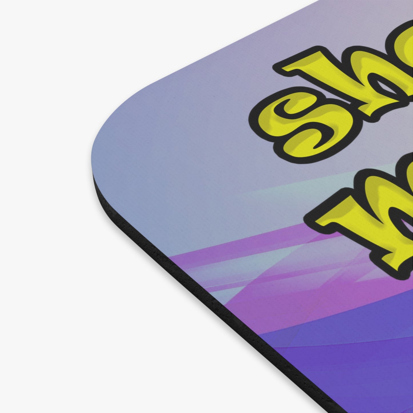 shoot the moon again - Mouse Pad (Rectangle) (light blue-pink wave)