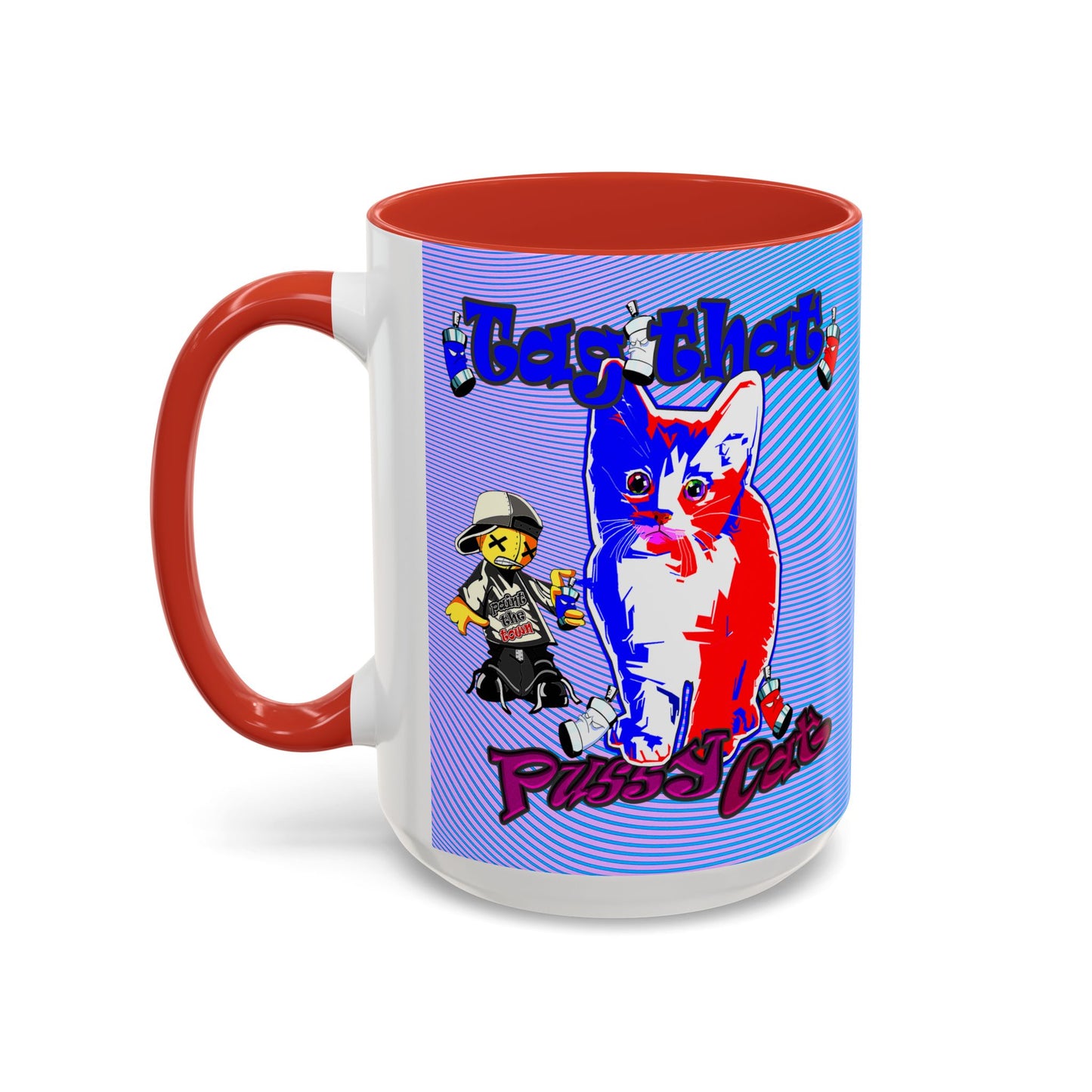 tag that - Accent Mug (light blue-purple wave)