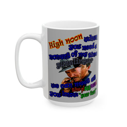high noon - White Mug (light grey)