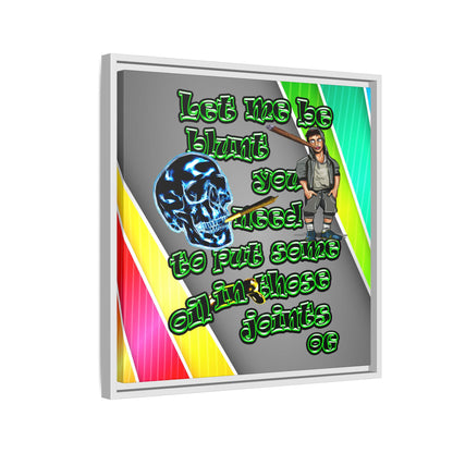 og - framed canvas art (rainbow split)