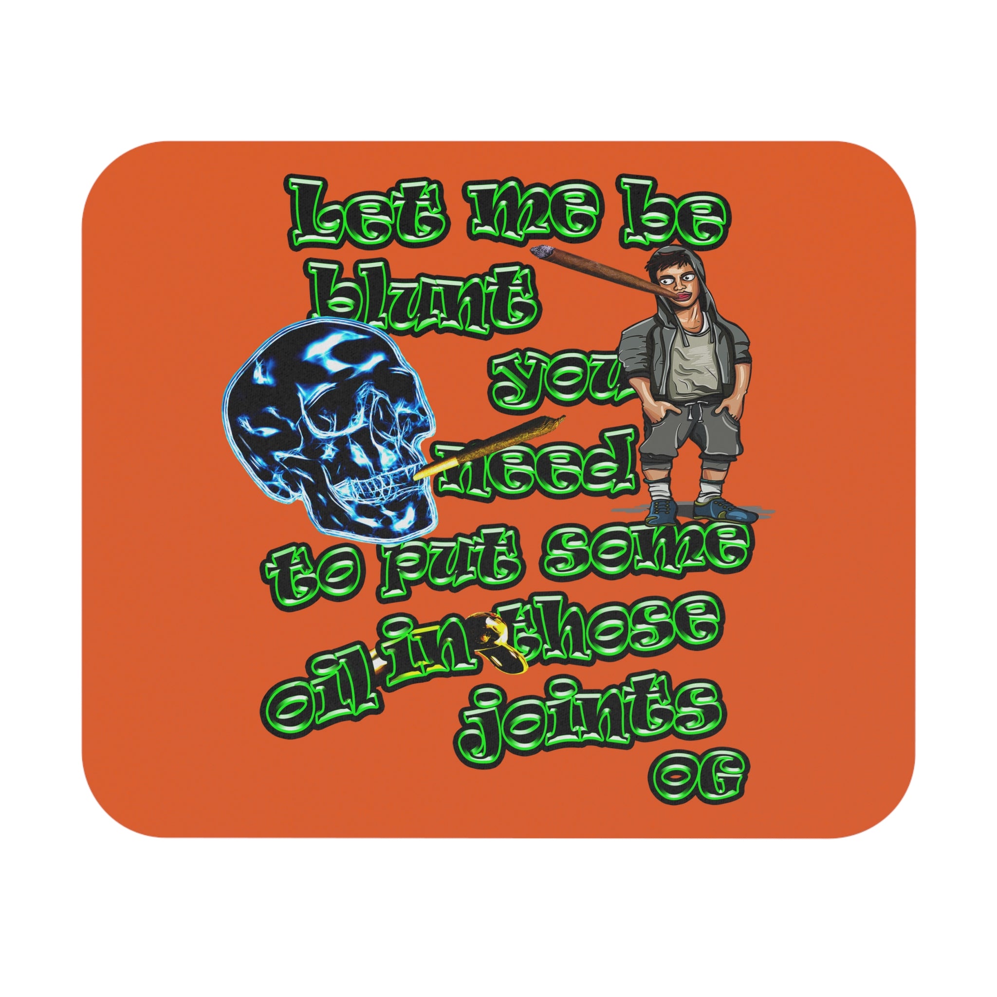 og - Mouse Pad (Rectangle) (orange)