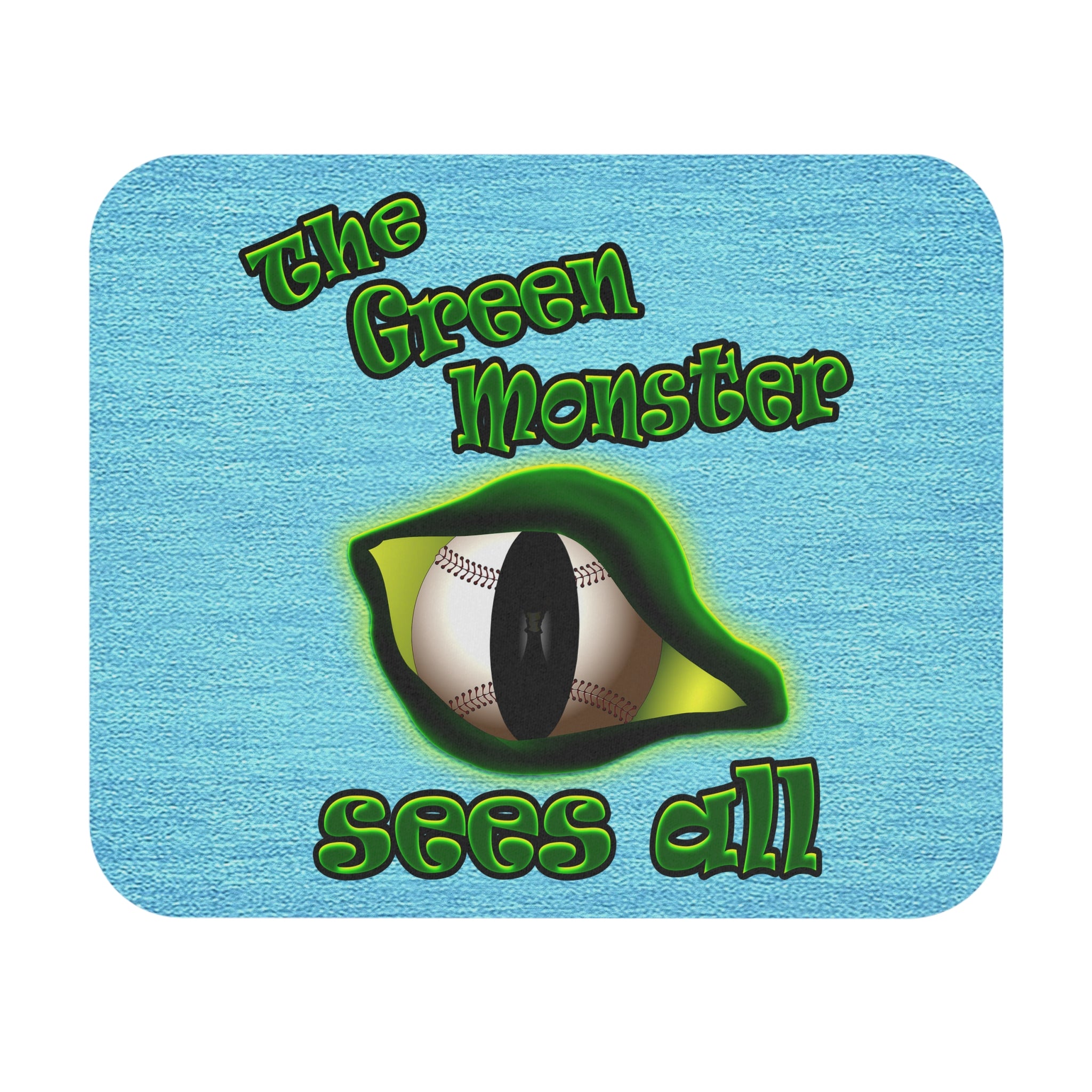 green monster - Mouse Pad (Rectangle) (faded blue)