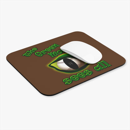 green monster - Mouse Pad (Rectangle) (brown)