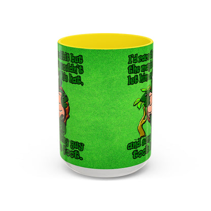 turtle race - Accent Mug (green turf)