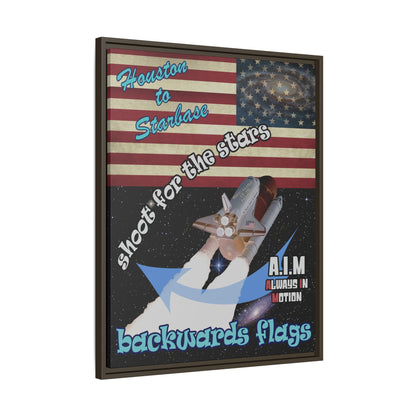 shoot for the stars - framed canvas art