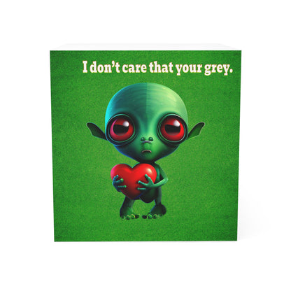 I don't care that your grey - note cube (green turf)