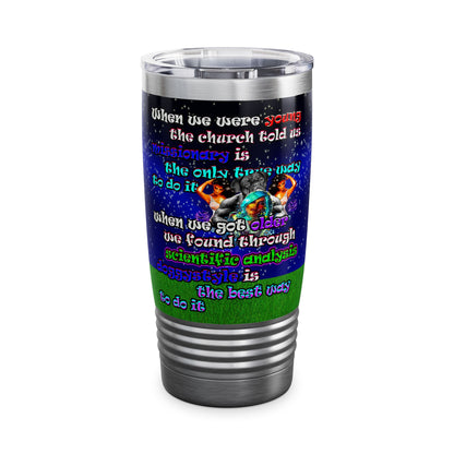 doggystyle - Ringneck Tumbler, 20oz ('snoops' background)