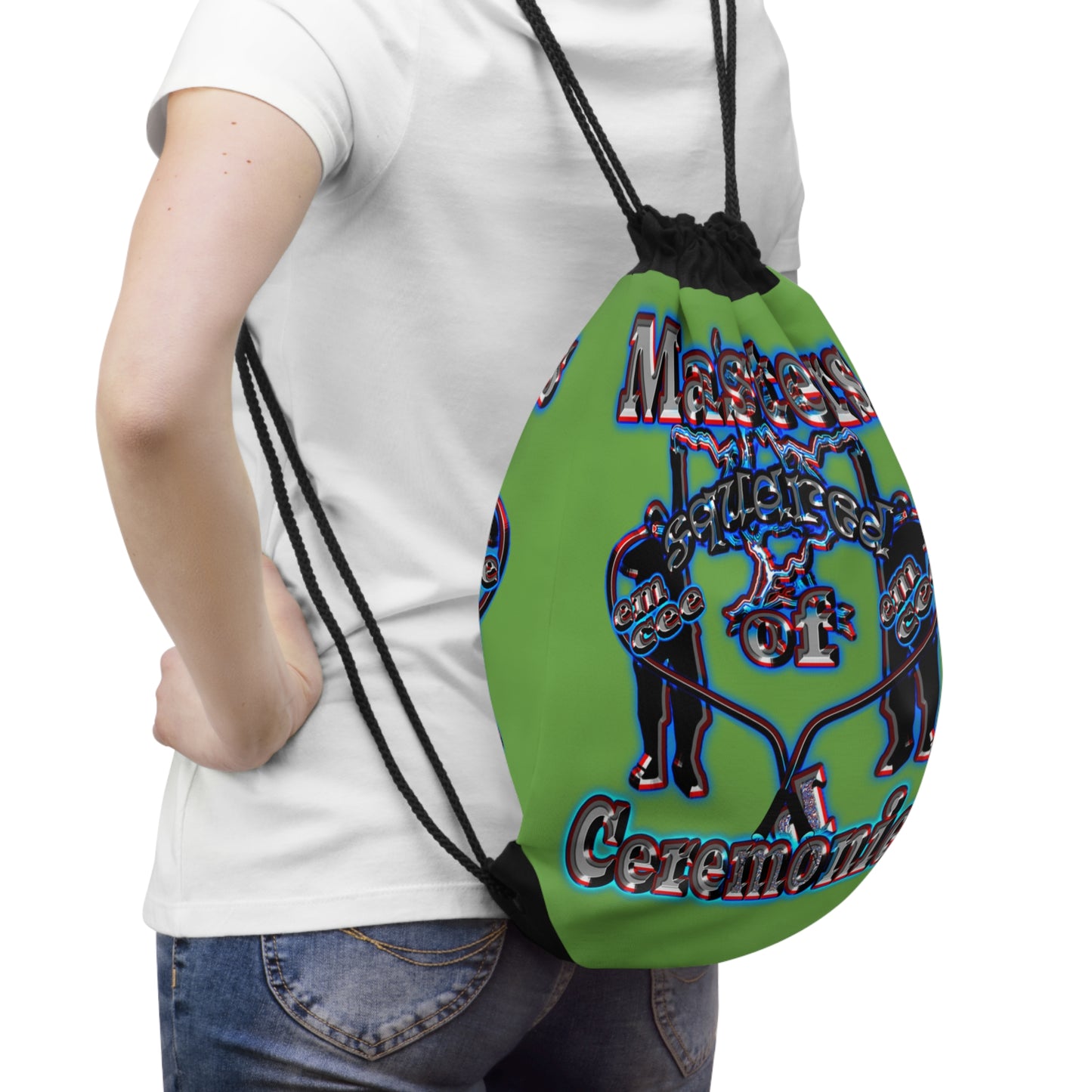 em cee squared - Drawstring Bag (green)
