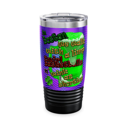 celtics logo - Ringneck Tumbler, 20oz (purple wave)