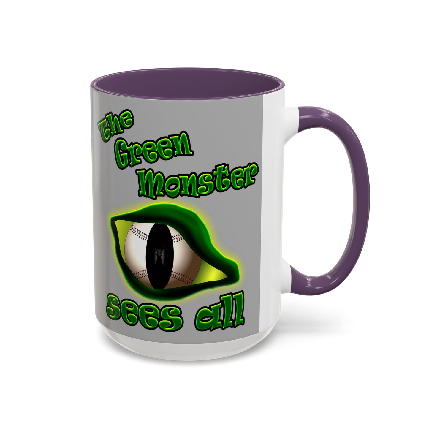 green monster - Accent Mug (light grey)