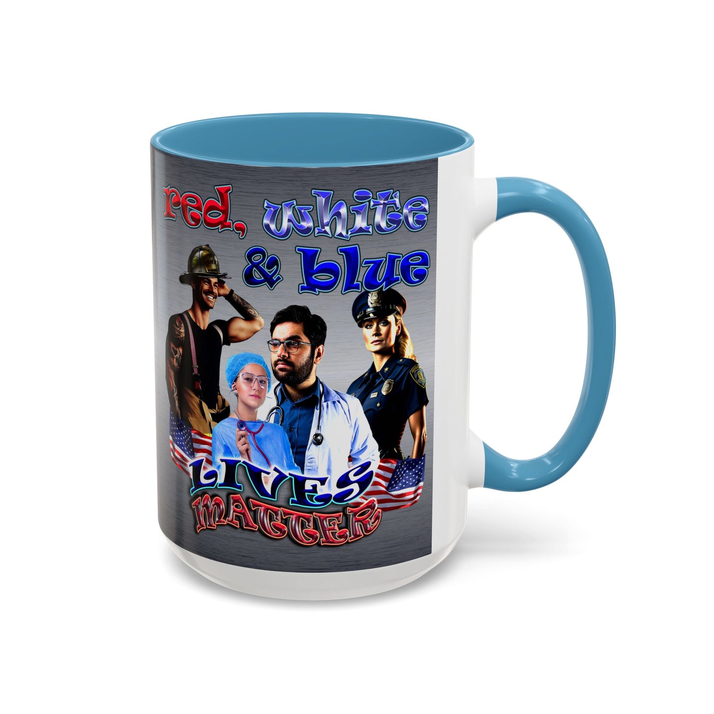rw&b lives matter - Accent Mug (brushed nickel)