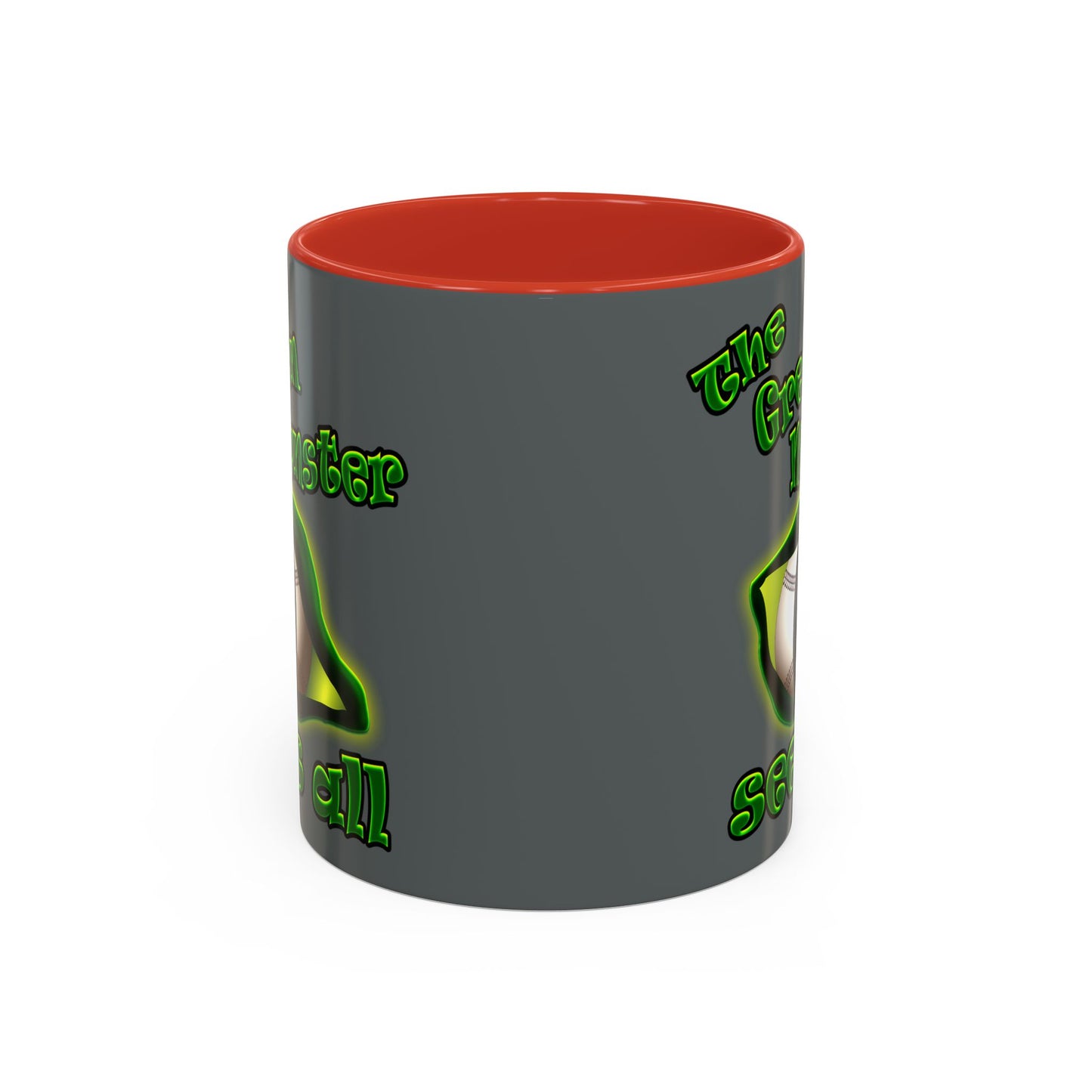 green monster - Accent Mug (dark grey)
