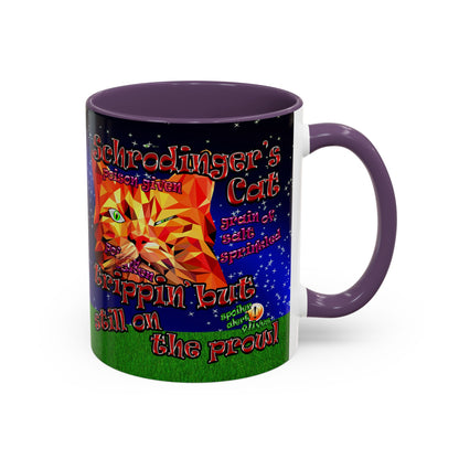 schrodinger's cat - Accent Mug ('snoops' background)