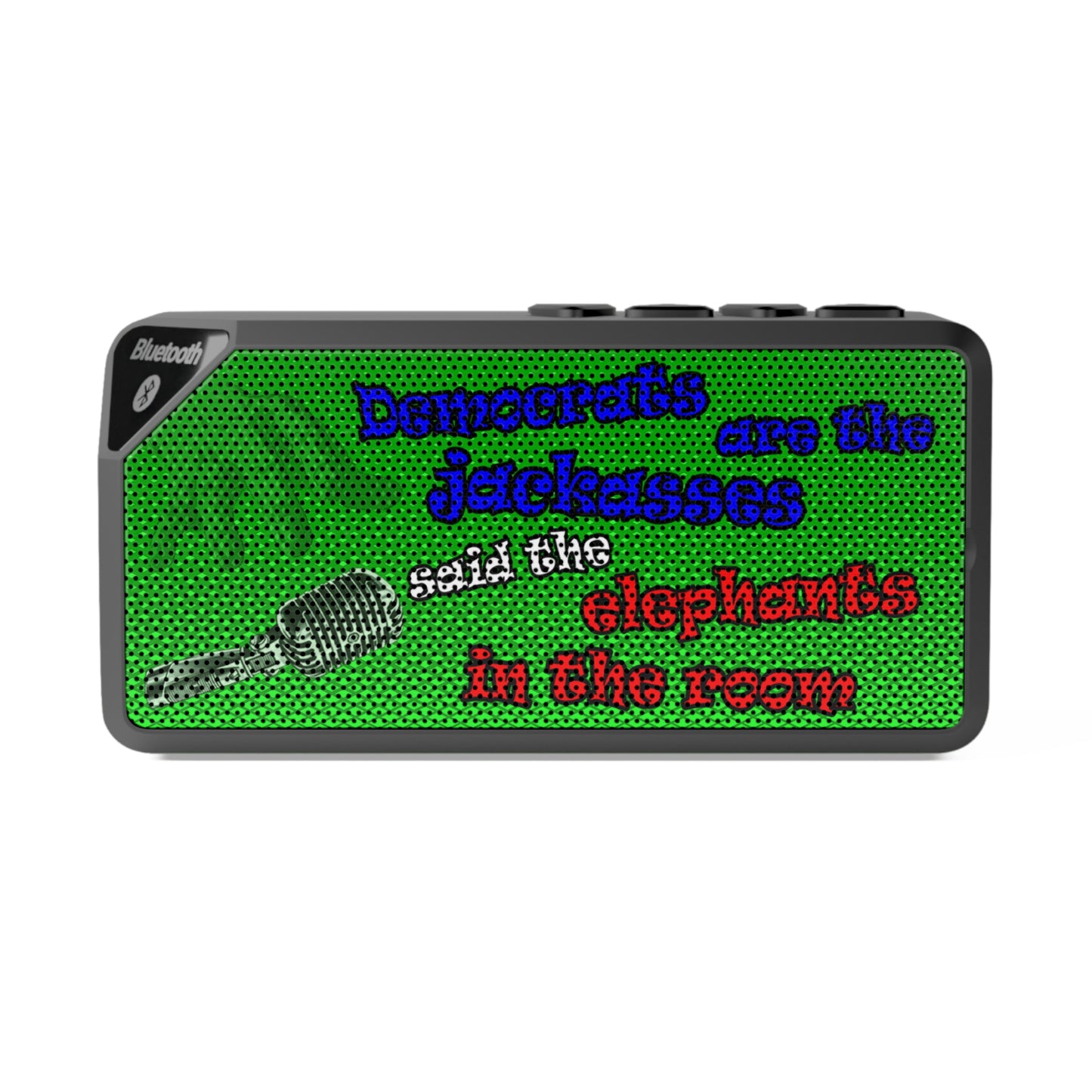 donkeys and elephants - Jabba Bluetooth Speaker (logo green)