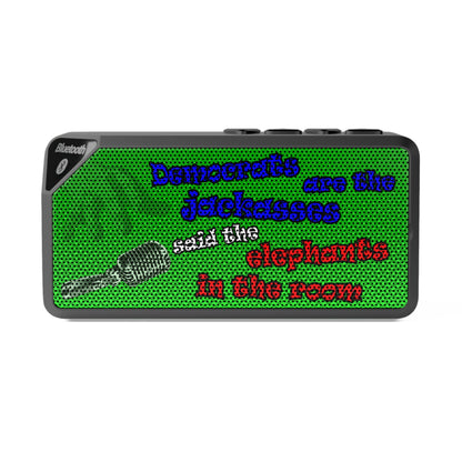 donkeys and elephants - Jabba Bluetooth Speaker (logo green)